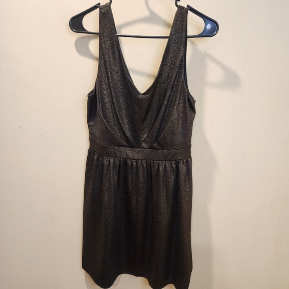 One Clothing Los Angeles Women'd Elegant Metallic  Sleeveless Party Dress L - Picture 3 of 9